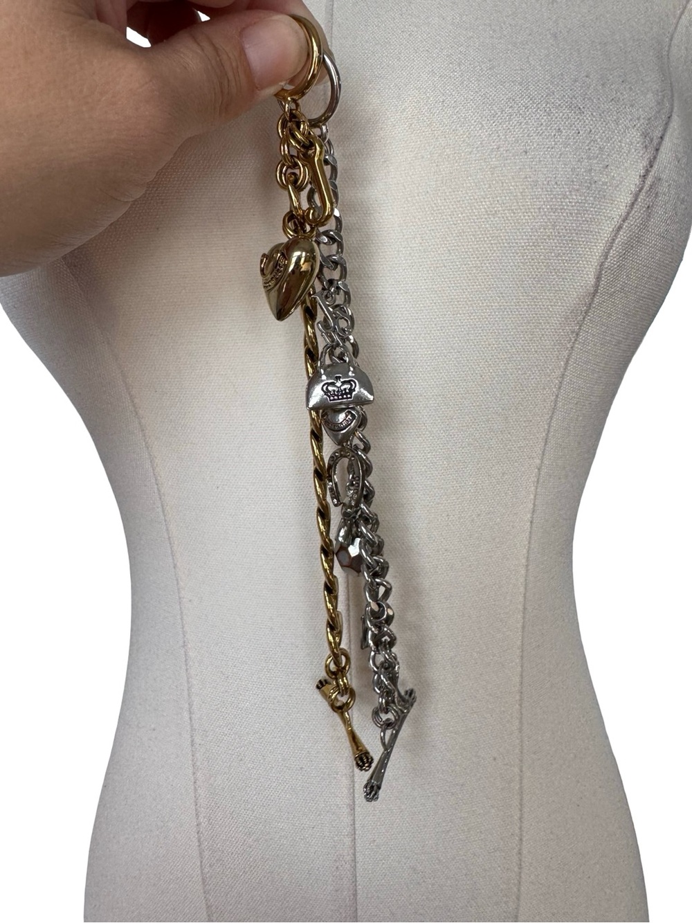 Bundle Juicy Couture Gold and Silver Metal Charm Bracelets